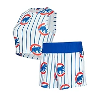 Ensemble débardeur et short en tricot personnalisé à rayures fines Cubs 0W30 Reel AOP V100072 BEDLADSLP UHT #2