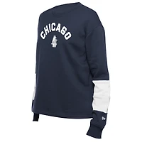 Women's New Era  Navy Chicago Cubs Game Day Color Pullover Sweatshirt