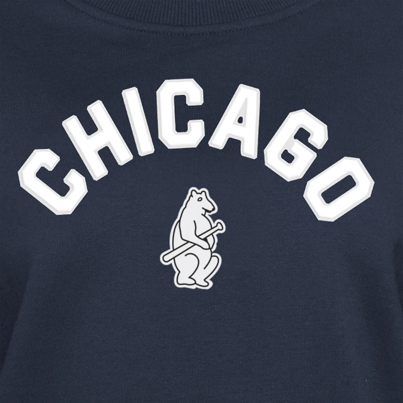Sweat-shirt à enfiler Game Day Color bleu marine Chicago Cubs New Era pour femme