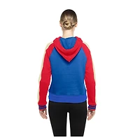 Sweat à capuche court manches raglan pour femme de la collection Cooperstown des Royal Chicago Cubs New Era