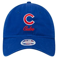 Casquette ajustable New Era Royal Chicago Cubs Preppy Team 9TWENTY pour femme
