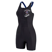 Combinaison moulante noire à fermeture éclair quart de tour pour femme WEAR by Erin Andrews des Chicago Cubs