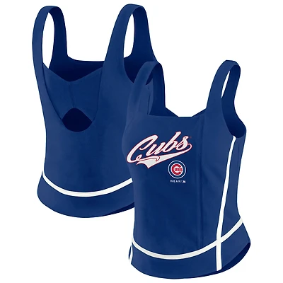Débardeur à col carré Royal Chicago Cubs pour femme WEAR by Erin Andrews