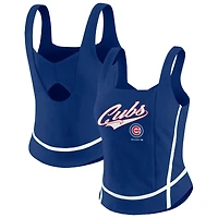 Débardeur à col carré Royal Chicago Cubs pour femme WEAR by Erin Andrews