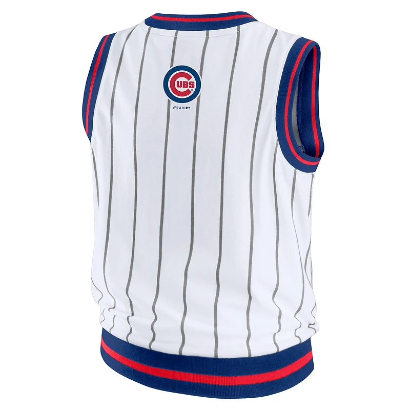 Women's WEAR by Erin Andrews  White Chicago Cubs Sporty Tank Top
