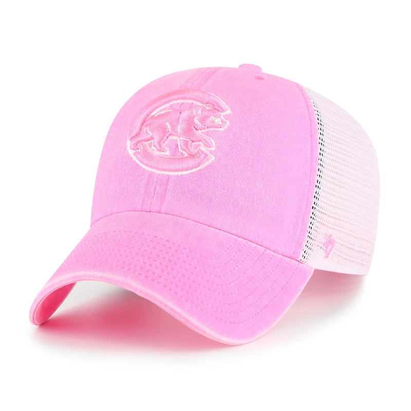 Women's '47 Pink Chicago Cubs Summer Fun Trucker Clean Up Adjustable Hat