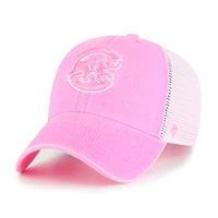 Women's '47 Pink Chicago Cubs Summer Fun Trucker Clean Up Adjustable Hat
