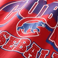 Women's '47  Red Chicago Cubs Plus Win Big Oversized Notch-Neck T-Shirt