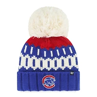 Bonnet en tricot à revers Felicity '47 Royal Chicago Cubs pour femme avec pompon