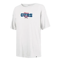 T-shirt Sadie pour femme, motif nœud papillon et bannière des Cubs de Chicago, année 1947