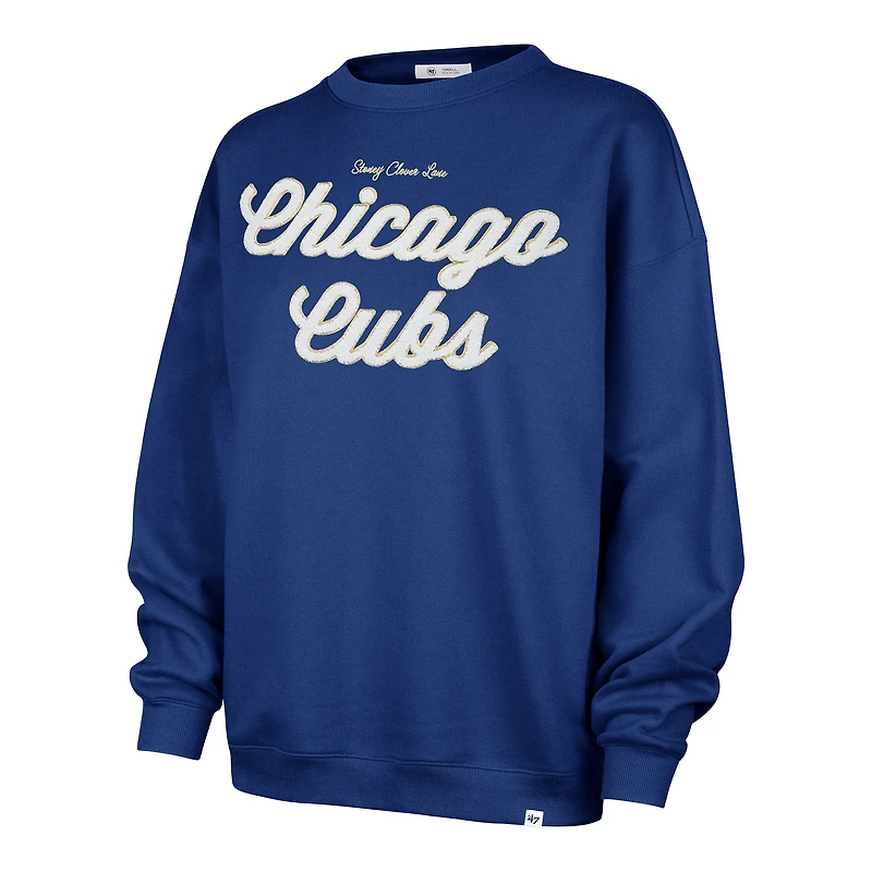 Sweat-shirt oversize pour femme '47 x Stoney Clover Lane Royal Chicago Cubs