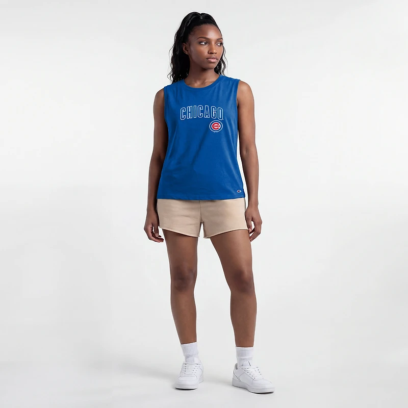 Women's Champion  Royal Chicago Cubs Muscle Tank Top