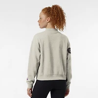 Women's Champion Stone Chicago Cubs Triumph Tri-Blend Sweatshirt