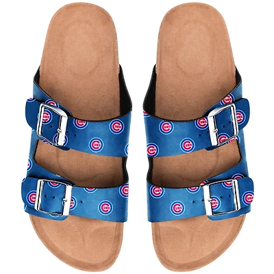 Sandale à double boucle Chicago Cubs pour femme
