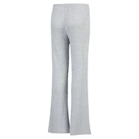 Pantalon de nuit évasé en tricot côtelé Juniper Chicago Cubs pour femmes Concepts Sport Gray