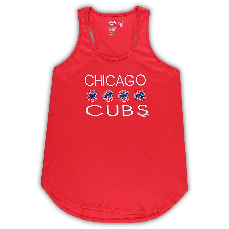 Concepts Sport Rouge/Royal Chicago Cubs Plus Meter Tank Top & Pants Sleep Set
