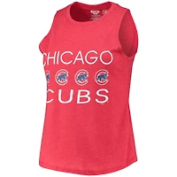 Concepts Sport Ensemble de nuit pour femme avec débardeur et pantalon Chicago Cubs Meter Muscle Royal/rouge