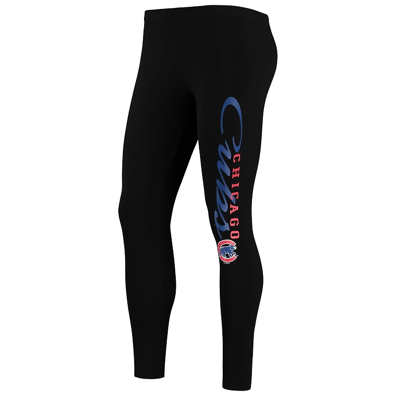 Concepts Sport Ensemble de pyjama avec débardeur et legging Chicago Cubs Sonata pour femme, blanc/noir