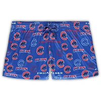 Women's Concepts Sport White/Royal Chicago Cubs Plus Tank Top & Shorts Sleep Set