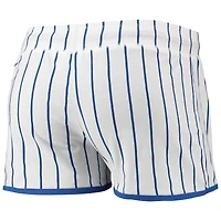 Concepts Sport Short de nuit Vigor Chicago Cubs pour femme Blanc/Royal