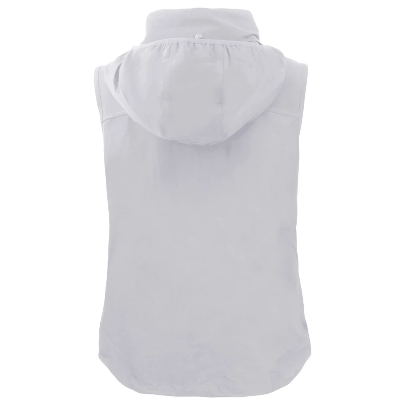 Gilet zippé intégral Cutter & Buck gris Chicago Cubs City Connect Charter Eco recyclé pour femme