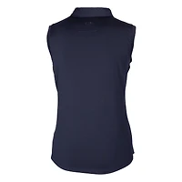 Women's Cutter & Buck Navy Chicago Cubs Americana Logo DryTec Forge Stretch Sleeveless Polo
