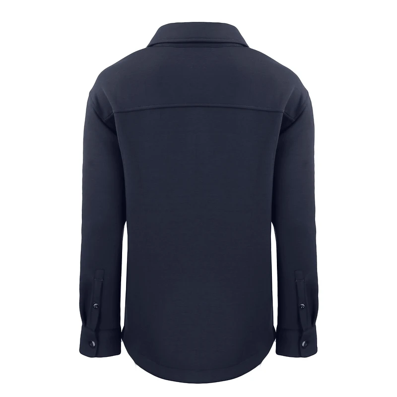 Veste-chemise en tricot écologique Americana Roam pour femme, bleu marine, Cutter & Buck, Chicago Cubs, avec boutons-pression