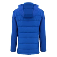 Veste à capuche entièrement zippée en softshell recyclée Evoke Hybrid Eco pour femme des Chicago Cubs Cutter & Buck Royal