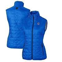 Gilet matelassé entièrement zippé PrimaLoft Eco pour femme Cutter & Buck Royal Chicago Cubs Rainier