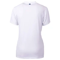 Women's Cutter & Buck  White Chicago Cubs City Connect Forge Heathered Stretch Blade Top