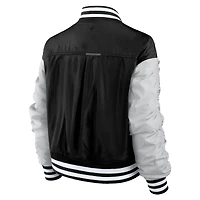 Veste à boutons-pression intégrale Elements Wave de Chicago Cubs noire Fanatics pour femme