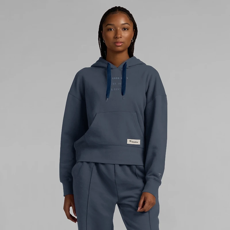 Sweat à capuche ton sur subtil pour femme Chicago Cubs Elements Future Ground de Fanatics Blue