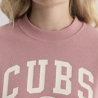 T-shirt Fanatics Faded Rose Chicago Cubs Iconic Boxy pour femmes