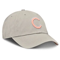 Women's Fanatics Oatmeal Chicago Cubs Striker Canvas Adjustable Hat