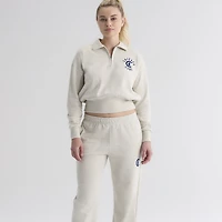 Women's Fanatics Sepia Tint Chicago Cubs Iconic Terry Track Pants