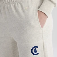 Women's Fanatics Sepia Tint Chicago Cubs Iconic Terry Track Pants