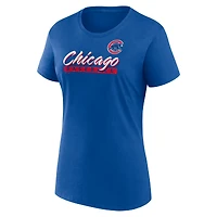 Pack combiné de t-shirts Risk Fanatics Royal/Red Chicago Cubs pour femmes