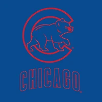 Women's Fanatics Royal/White Chicago Cubs Backup Option Pullover Hoodie