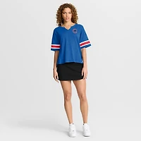 Women's Fanatics Royal Chicago Cubs Curl Route T-Shirt