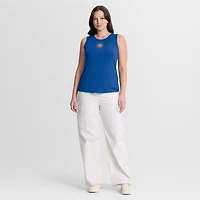 Women's Fanatics  Royal Chicago Cubs Draped Mesh Back Performance Tank Top