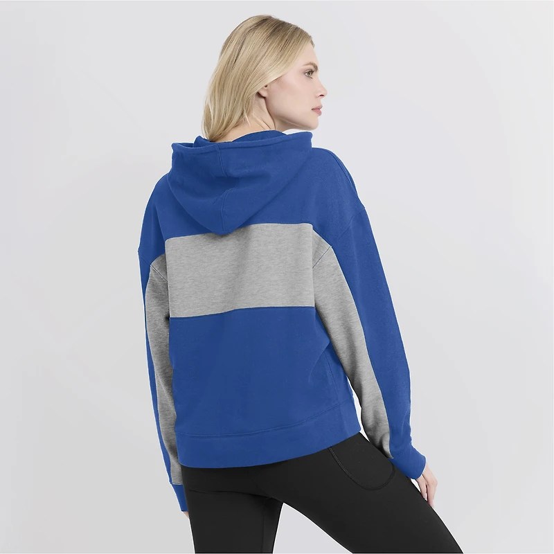 Women's Fanatics Royal Chicago Cubs Filled Stat Sheet Pullover Hoodie