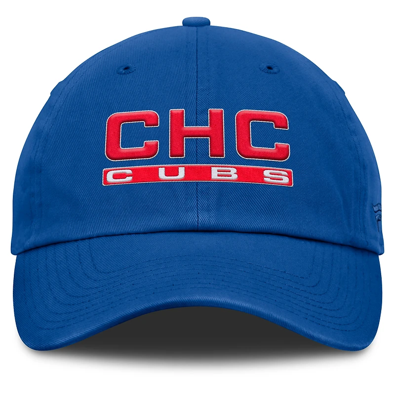 Women's Fanatics Royal Chicago Cubs Fly Out Adjustable Hat