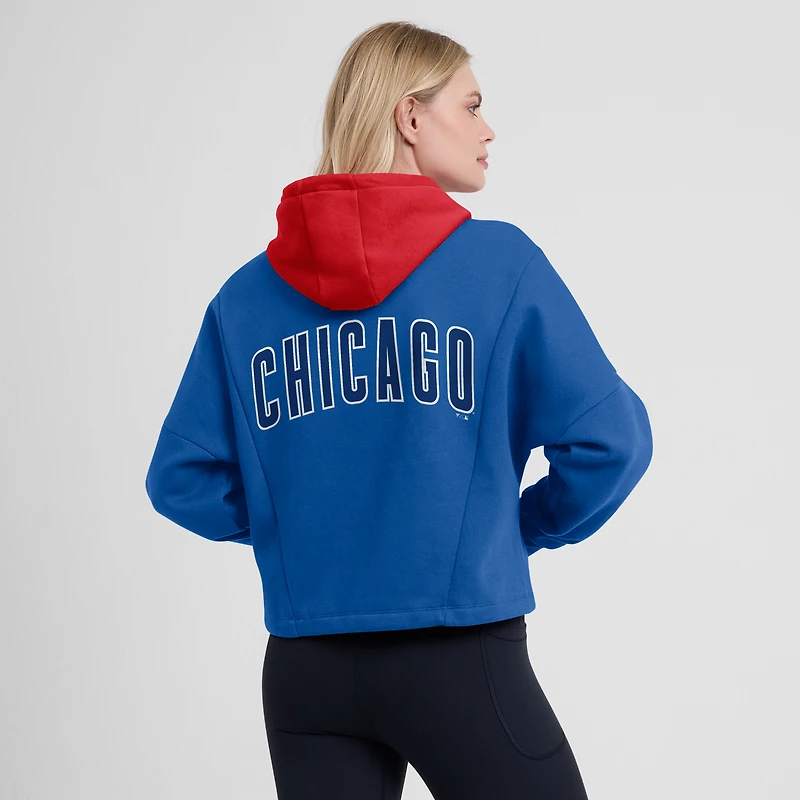 Sweat à capuche surdimensionné pour femmes Fanatics Royal Chicago Cubs Legacy Favorite Spectator
