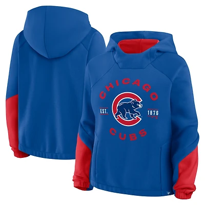Sweat à capuche surdimensionné Fanatics Royal Chicago Cubs pour femmes