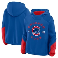 Sweat à capuche surdimensionné Fanatics Royal Chicago Cubs pour femmes