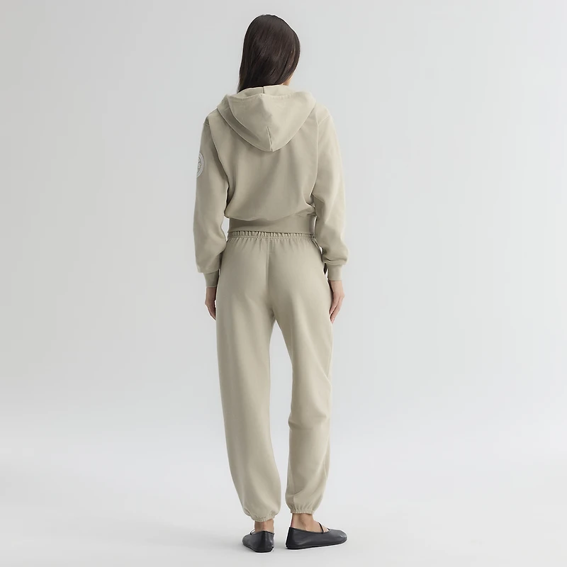 Women's Fanatics Sepia Tint Chicago Cubs Iconic Terry Full-Zip Hoodie