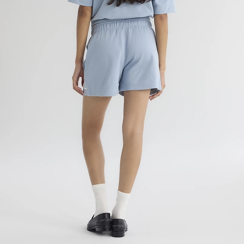 Women's Fanatics Sky Blue Chicago Cubs Iconic Terry Track Shorts