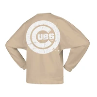 Sweat-shirt en polaire de marque Fanatics Tan Chicago Cubs pour femmes