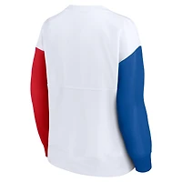 Sweat-shirt blanc Fanatics pour femmes de la série Chicago Cubs
