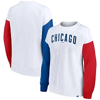 Sweat-shirt blanc Fanatics pour femmes de la série Chicago Cubs